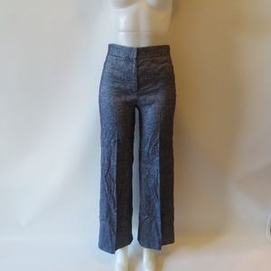 THEORY HEATHERED BLUE PANTS TROUSERS SZ 2 *